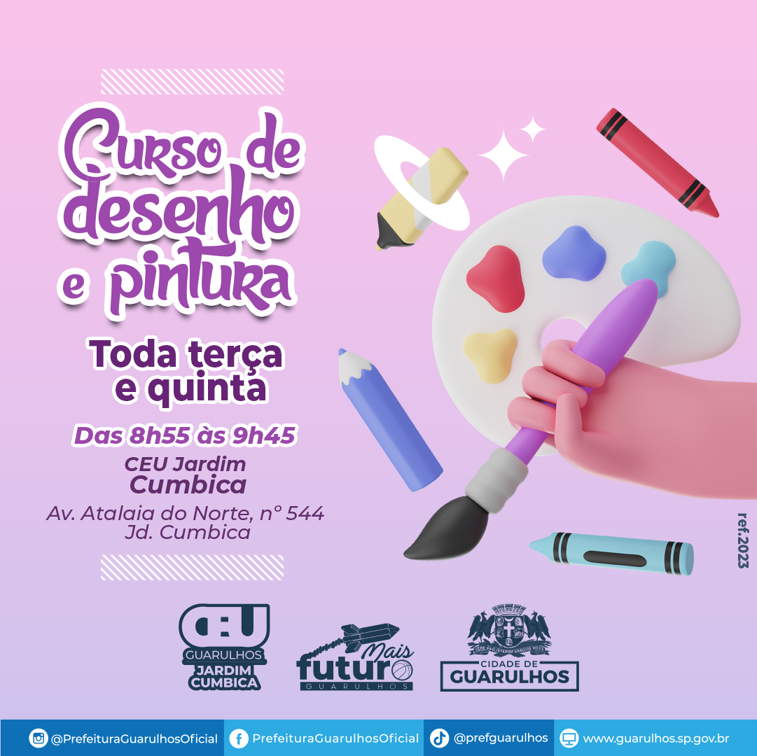Cursos de desenho e pintura disponíves em Guarulhos