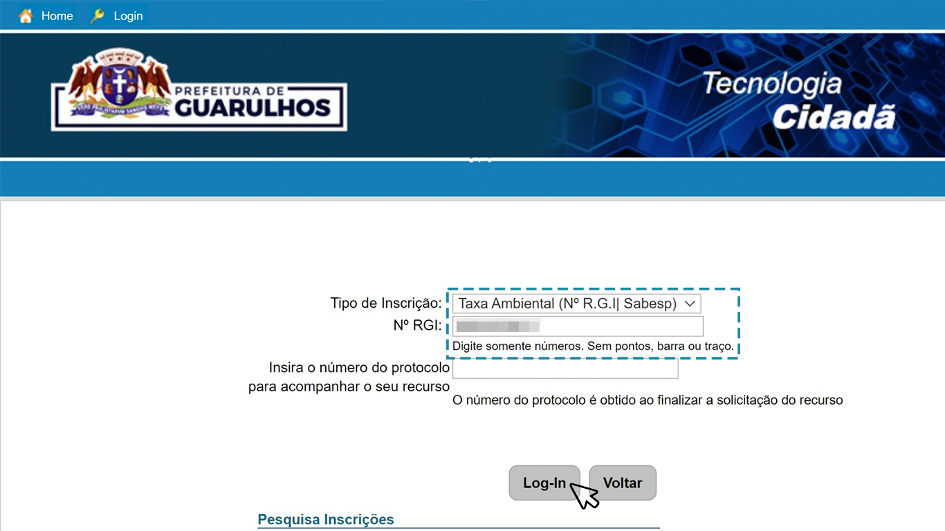 2 tela taxa ambiental