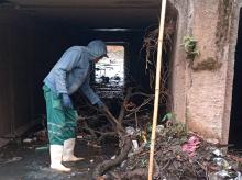 Prefeitura limpa dois trechos do córrego Baquirivu-Mirim